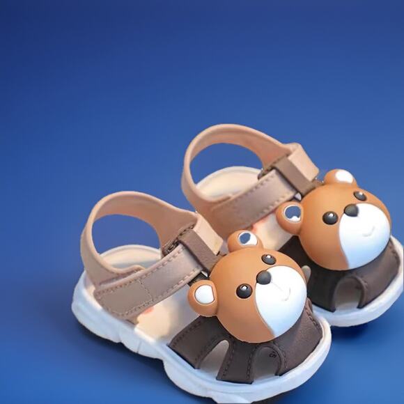 Summer Squeaky Sandals Anti-Slip Toddler First Walkers Shoes - Picture 1 of 5